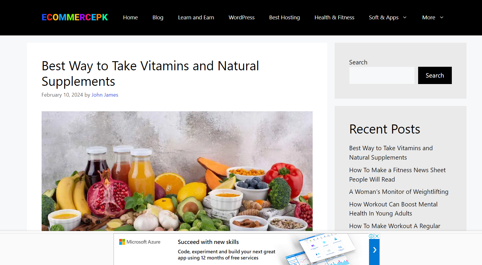 Blogging Website